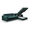 Coltar Extensibil Collin, Stofa tip Catifea Verde Velutto 27, 252x165x117 H cm picture - 3
