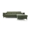 Coltar Extensibil Lugano I, 276x174x77-93 cm, Stofa Verde Olive, Castel 39 picture - 4