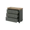 Comoda Evora 4 Sertare, 90x42x81 cm Verde/Stejar Lefkas picture - 4