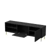 Comoda TV Bravo RTV1, 180x41x58 cm, Neagra picture - 5