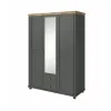 Dulap Evora, 3 usi, Oglinda, 154x62x216 cm Verde/Stejar Lefkas picture - 1