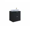 Dulap pentru lavoar Laura, 60x49x63, MDF, Negru picture - 4