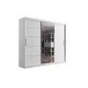 Dulap Usi Culisante Aston VI,  250x58x215 cm, Alb Mat picture - 2