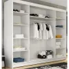 Dulap Usi Culisante Aston VI,  250x58x215 cm, Alb Mat picture - 3