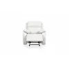 Fotoliu Cu Recliner Hilltop 51198M, 95x96.5x99 cm, Piele Naturala - Beige picture - 1