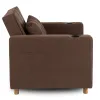 Fotoliu Extensibil Sanya, 99x92-186x84 h cm, Stofa, Maro picture - 5