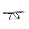 Masa Extensibila Shelby 122 Ceramic, 160-240x90x77 cm, Negru Mat - Sahara Noir picture - 1