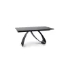 Masa Extensibila Shelby 122 Ceramic, 160-240x90x77 cm, Negru Mat - Sahara Noir picture - 2
