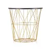 Masuta Cafea Hagen 223 G Ø42x41 cm, Auriu/Negru Marmura picture - 7