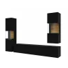 Mobila Living AVA, 216x30x140 cm, Negru Onyx/Stejar Wotan picture - 2