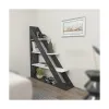 Raft Carti Pisagor,120x25x131.8  cm - Negru Marmura/Alb picture - 2