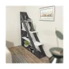 Raft Carti Pisagor,120x25x131.8  cm - Negru Marmura/Alb picture - 3