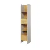 Raft Pentru Carti si Decoratiuni TEEN FLEX TF02,44x40x218 h cm,  Silk Flou/Stejar Hikory picture - 1