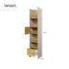 Raft Pentru Carti si Decoratiuni TEEN FLEX TF02,44x40x218 h cm,  Silk Flou/Stejar Hikory picture - 4