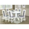Set Masa Belmont cu 6 Scaune Lopez, 150x90x76 cm, Alba picture - 1