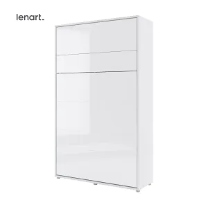 Lenart BED CONCEPT 120x200 cm - Pat rabatabil de perete vertical cu mecanism pneumatic si somiera inclusa