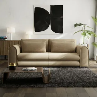 Canapea Extensibila Lil Buddy, 260x106x89 cm,  Stofa - Beige