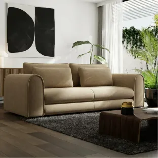 Canapea Extensibila Lil Buddy, 260x106x89 cm,  Stofa - Beige