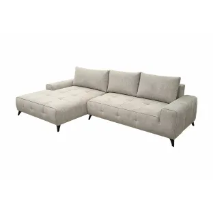 Coltar Extensibil Athena, 290x175x85 cm, Stofa Aragon 20 Beige Inchis