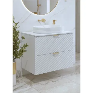 Dulap pentru lavoar Laura, 80x49x63, MDF, Alb