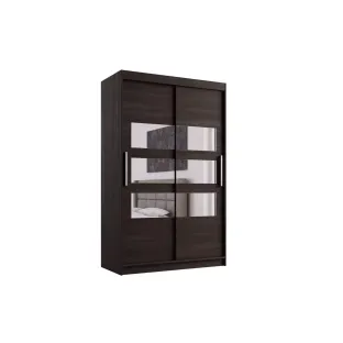 Dulap Usi Culisante Miami V, 120x58x200 cm, Wenge Ciocolata