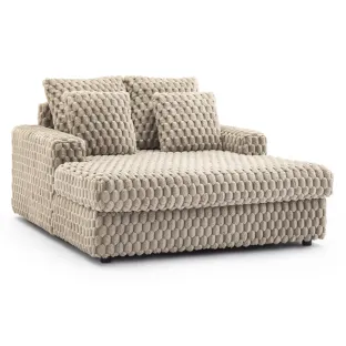 Fotoliu Sezlong Kuurne 1.5 Locuri, 135x150x88 h cm, Stofa Plusata