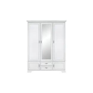 Idento Dulap SZF5D2S, 159.5x61x225 h cm, Pal Melaminat/MDF, Alb Alpin