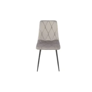 Scaun Savier, 44x55x87.5 cm Velvet Silver