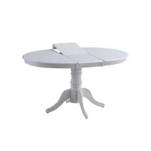 Set Masa Extensibila Odense + 4 Scaune Benoni, 106-139x106x76 cm, Alb