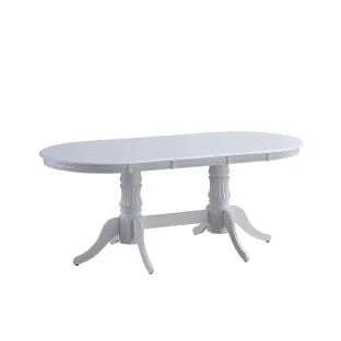 Set Masa Nice + 6 Scaune Benoni, 150-190x90x76 cm, Alb