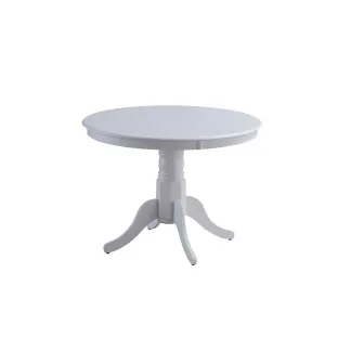Set Masa Rotunda Encanto + 4 Scaune Benoni, Ø106x76 cm, Alb