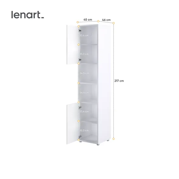 Lenart BED CONCEPT - Dulap doua usi BC08 picture - 4