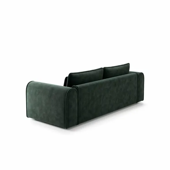 Canapea Extensibila Lil Buddy, 260x106x89 cm,  Stofa - Verde picture - 6