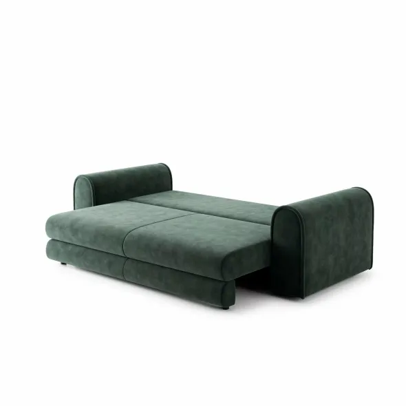 Canapea Extensibila Lil Buddy, 260x106x89 cm,  Stofa - Verde picture - 7