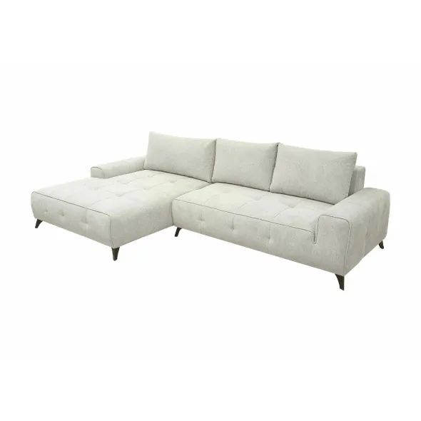 Coltar Extensibil Athena, 290x175x85 cm, Stofa Aragon 01 Crem Deschis picture - 2