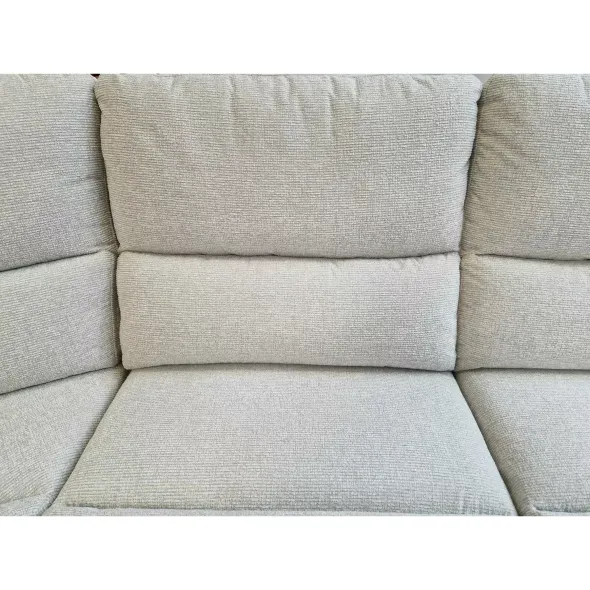 Coltar Fenton 55155M, 2 Reclinere Electrice, Suport Pahare si Bar, 339x306x102 h cm,  Stofa, Gri Ash picture - 2