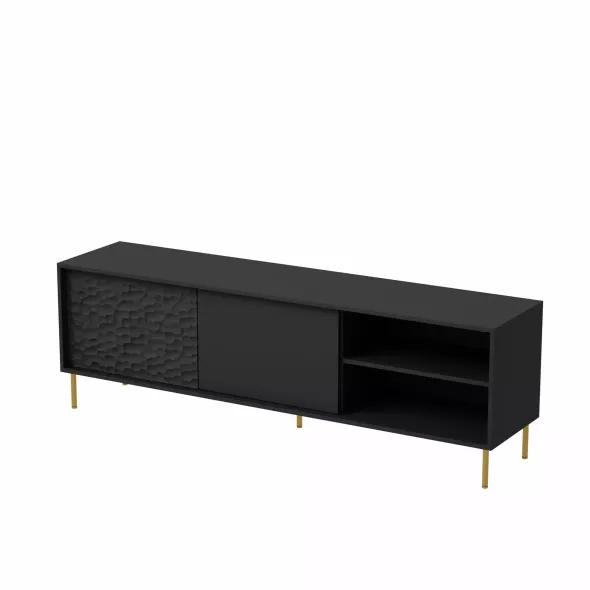 Comoda TV Bravo RTV1, 180x41x58 cm, Neagra picture - 7