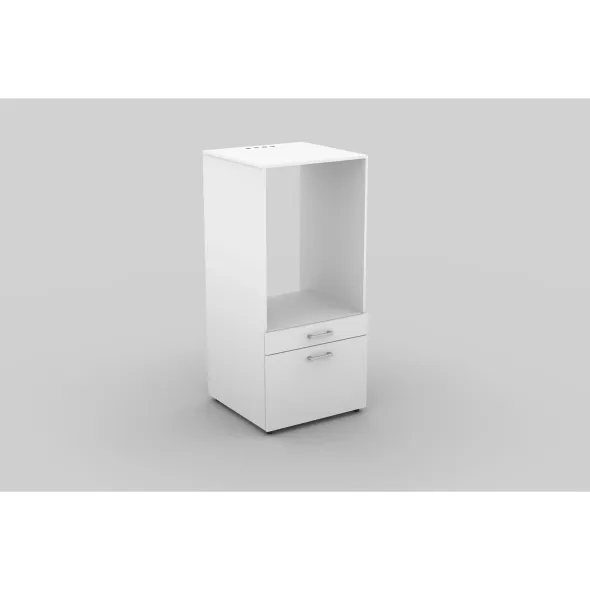 Dulap Cu Sertare Pentru Masina de Spalat Haine/Uscator, AZA - 3097ME60, 67x65x144 cm - Alb picture - 4