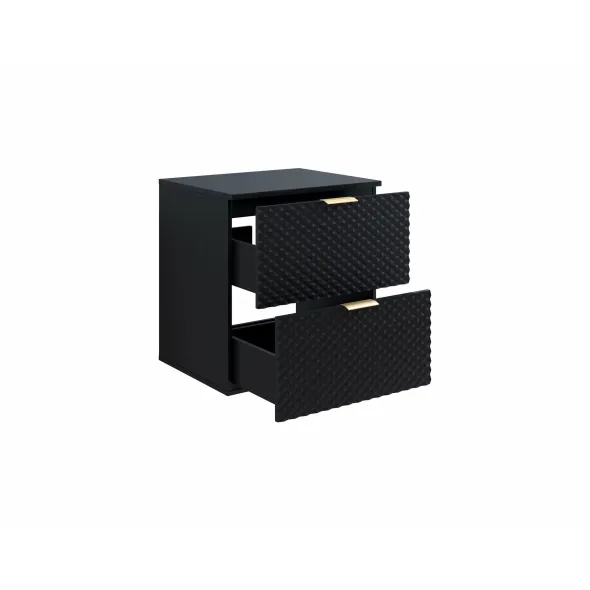 Dulap pentru lavoar Laura, 60x49x63, MDF, Negru picture - 2