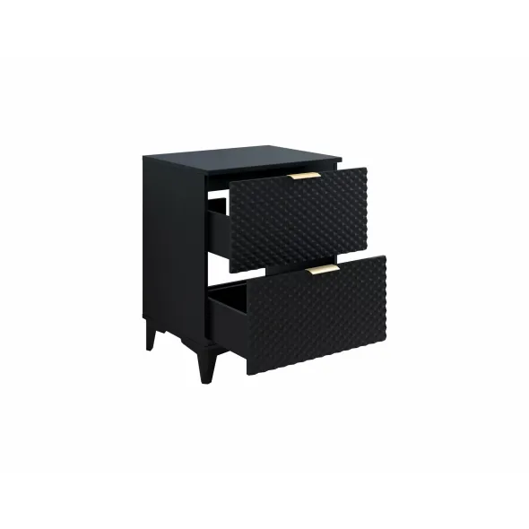 Dulap pentru lavoar Laura, 60x49x63, MDF, Negru picture - 6