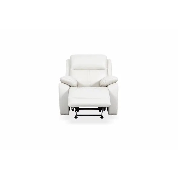 Fotoliu Cu Recliner Hilltop 51198M, 95x96.5x99 cm, Piele Naturala - Beige picture - 1