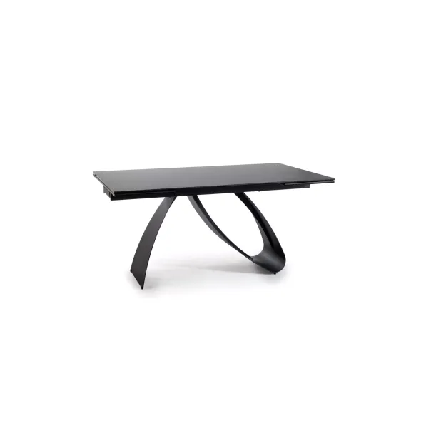 Masa Extensibila Shelby 122 Ceramic, 160-240x90x77 cm, Negru Mat - Sahara Noir picture - 2