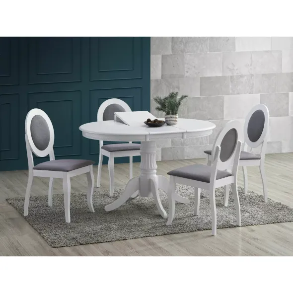 Masa Extensibila Wilde, 90-123x90x76 cm, Alba picture - 4