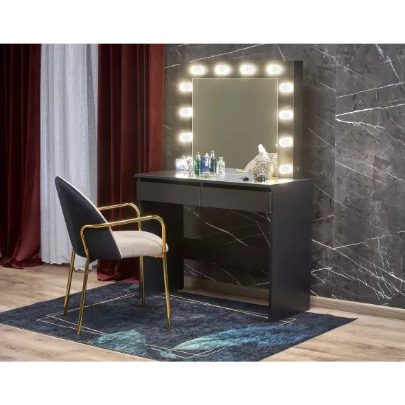Masuta Toaleta Hollywood, 94x43x140 cm, Neagra picture - 1