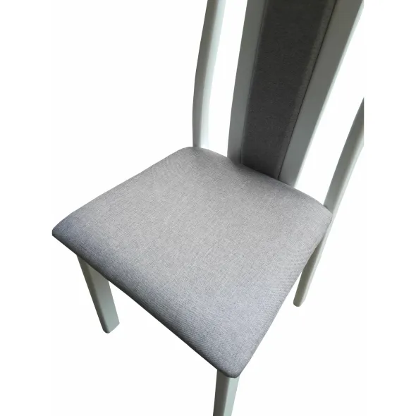 Set Masa Belmont cu 6 Scaune Lopez, 150x90x76 cm, Alba picture - 3
