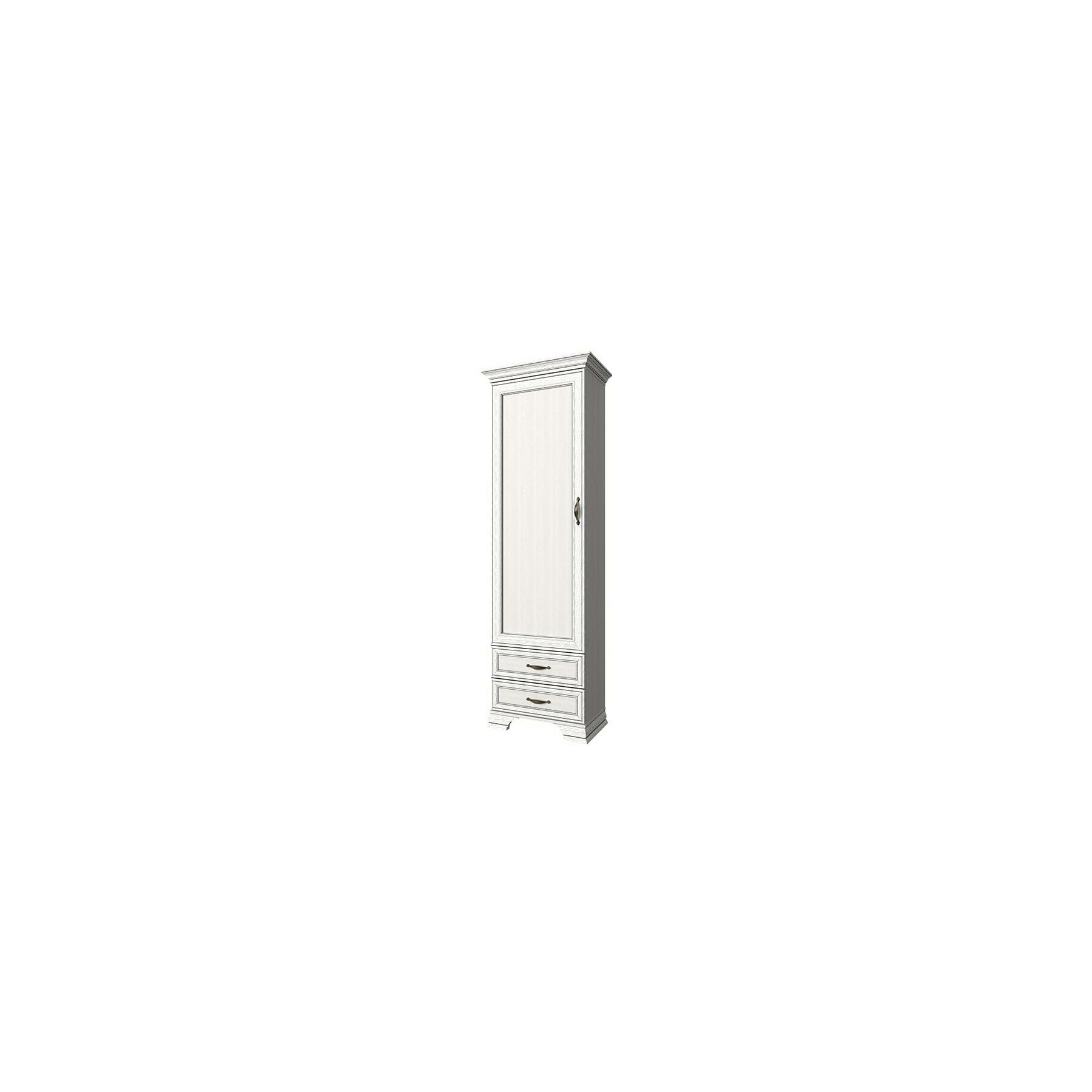 Regal 1 usa + 2 sertare tiffany 1d2s, 69x39.9x212.1 cm, crem woodline