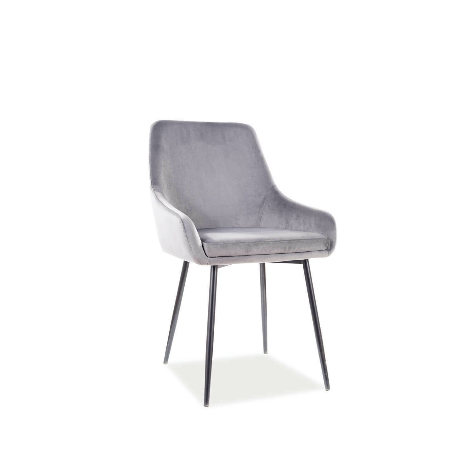 Scaun albi velvet gri
