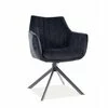 Scaun Azalia Velvet Negru picture - 1
