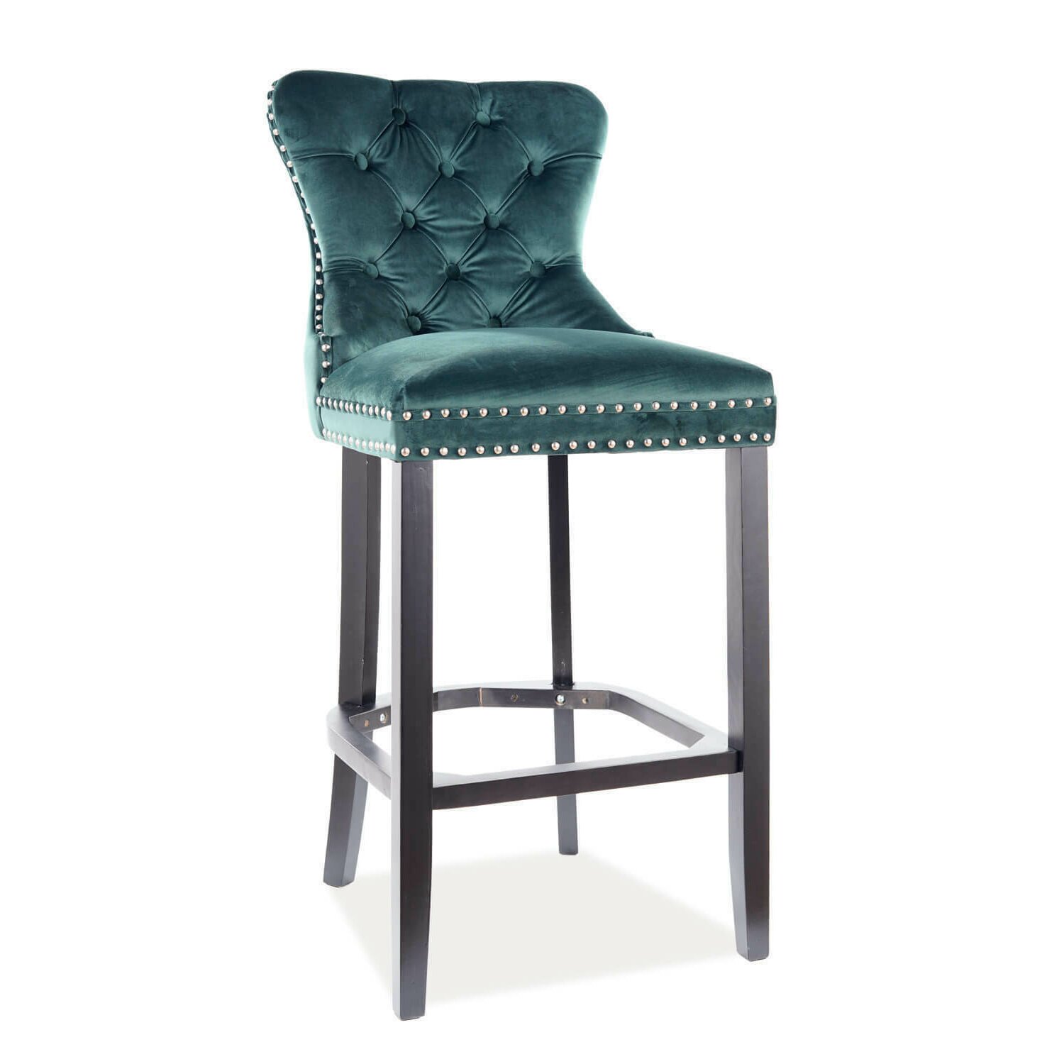 Scaun bar august h1 velvet verde