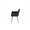 Scaun Bezon, 56X60X83,5 cm, Velvet Negru picture - 4